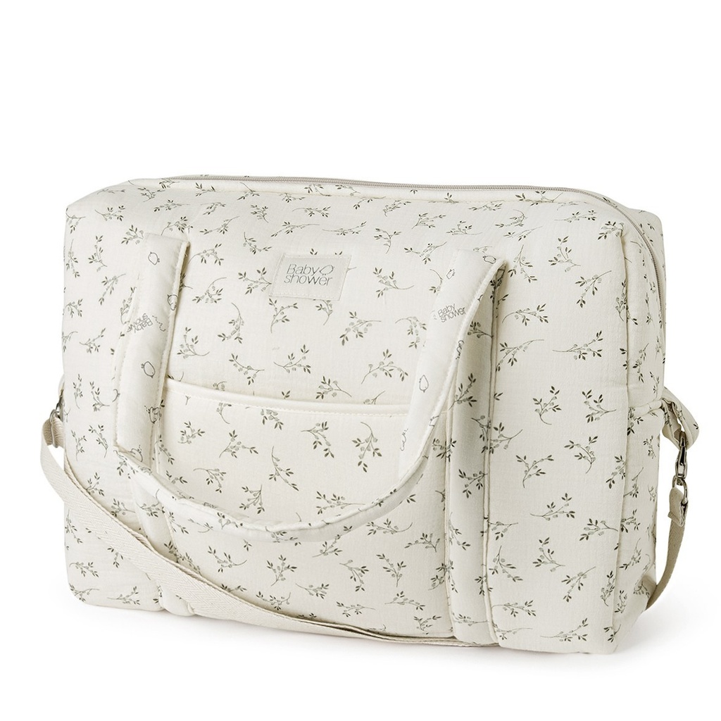 BOLSA MATERNIDAD CAMILA OLIVE BLOOM