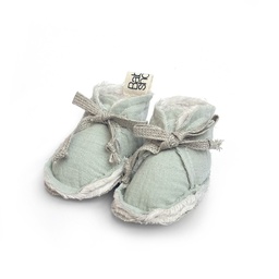 [BOOFSAG] FLEECE BOOTIES SAGE POWDER