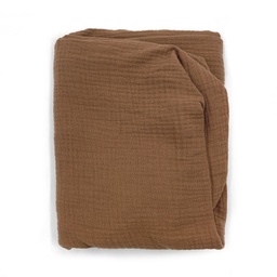 [FTCRTFE] CRIB FITTED SHEET TOFFEE POWDER