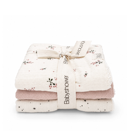 [PTOAROB] SET 3 MINI-SERVIETTES ROSEBERRY