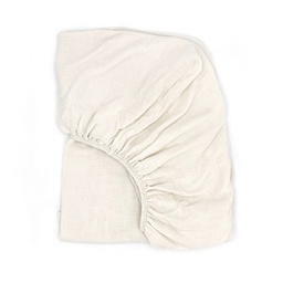 [FTC7IVO] CRIB FITTED SHEET 70 CM IVORY POWDER