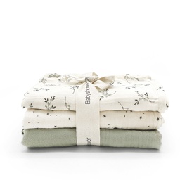 [P3SWOBL] 3 MINI SWADDLE SET OLIVE BLOOM