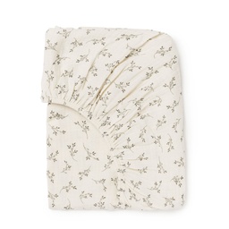 [FTC7OBL] CRIB FITTED SHEET 70 CM OLIVE BLOOM