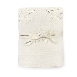 [MTRSIVO] COUVERTURE TRICOT STAR IVORY