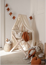 [CANDIVO] BASKET CANOPY LIN IVORY POWDER